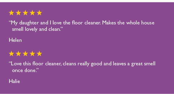 Dominant positive reviews for floor cleaner